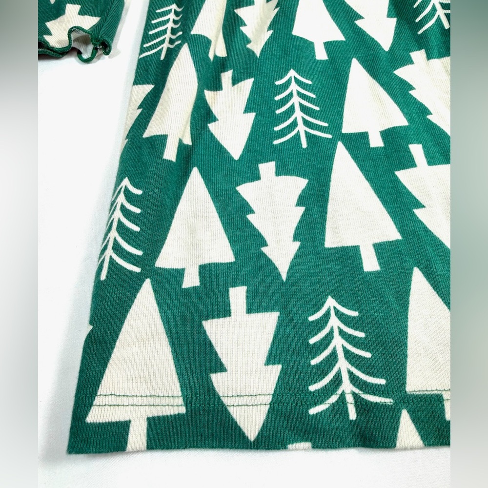 HANNA‎ ANDERSSON Girls Christmas Tree Print Long Sleeve Dress 10 Scandinavian - Picture 6 of 8